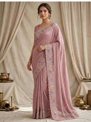 party wear festival crepe saree  2