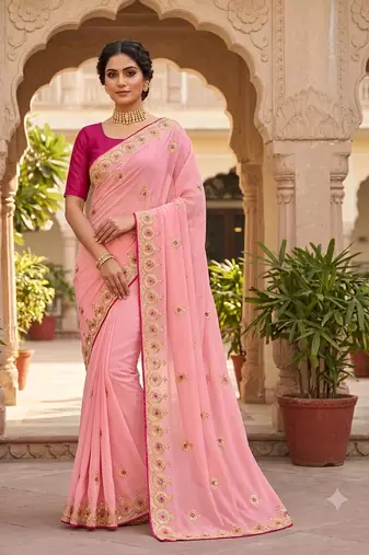 new designer fancy party wear saree