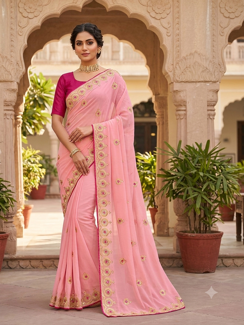 designer fancy party wear saree