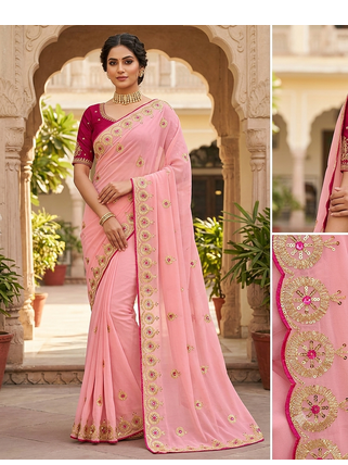 designer fancy party wear saree 3