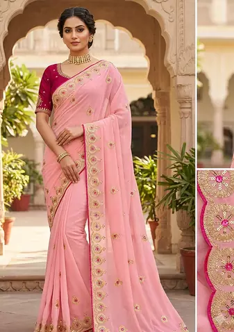 new designer fancy party wear saree