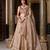 Gold Crush Fabric Chaniya Choli with Sequins Embroidery