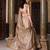 Gold Crush Fabric Chaniya Choli with Sequins Embroidery