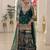 D green georgette readymade suit with embroidery & sequence work
