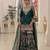 D green georgette readymade suit with embroidery & sequence work