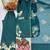 Emerald crepe readymade suit with embroidery & sequence work