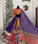 Yellow Navratri Lehenga Choli With Dupatta
