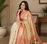 cream color multicolor butti vibrant contrast pink borde tissue silk blend saree