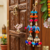 handmade elephant hanging decorative latkan wall hanging colorful beads home decor (pack of 2)