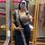 Black embroidered saree