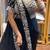 Black embroidered saree