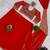 Red embroidered pre-draped saree with designer blouse