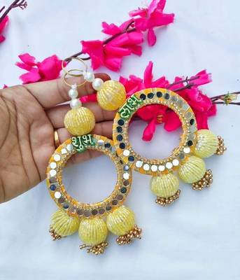 decorative shubh labh wall hanging  gifting handmade toran door hanging  decor (pack of 2) 1
