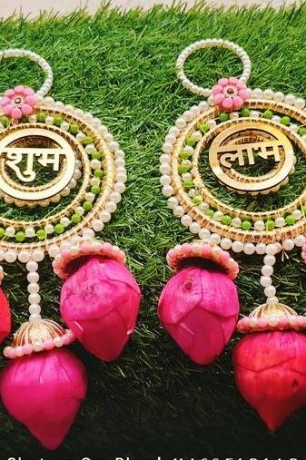 decorative kamalkali shubh labh wall hanging  handmade toran door hanging decor (pack of 2)