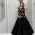 Black Color Plain Work Khadi cotton Navratri Lahenga Choli Strug Set