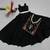 Black Color Plain Work Khadi cotton Navratri Lahenga Choli Strug Set