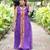 purple color printed and mirror work georgette navratri salwar suit