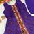 purple color printed and mirror work georgette navratri salwar suit