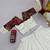 White Position print Cotton Navratri Lahenga Choli Set