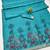 Rama linen jacuard bird motif work bird saree with unstitched blouse piece