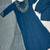 Teal Color Sequins and   Hand Work Cotton Salwar Suit 