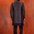 Silk blend pupale jacquard open sherwani pyjama set for men with embroidered work
