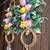 floral double ring door hanging decorative wall hanging handmade home festive decor (pack of 2)