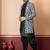 navy black jacquard silk blend green and open sherwani black dhoti set for men with embroidered work