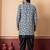 navy black jacquard silk blend green and open sherwani black dhoti set for men with embroidered work