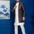 Silk blend white jacquard open sherwani pyjama set for men with embroidered work