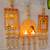 decorative jharokha with shubh labh cow hanging for home decor  handmade toran door hanging decor (set of 1)