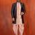 black sherwani silk blend pink kurta dhoti set for men with embroidered work
