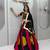 Black Color Beautifull multi colour kadi Cotton Navratri Lahenga Choli Set