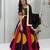 Black Color Beautifull multi colour kadi Cotton Navratri Lahenga Choli Set