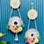 handmade floral thread ring door hanging decorative wall hanging home decor (pack of 2)