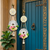 handmade floral thread ring door hanging decorative wall hanging home decor (pack of 2)