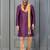 purple silk blend kurta payjama dupatta set for men with printed work
