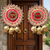 traditional shubh labh gota ball wall hanging  wall hanging for main door  perfect for home decor (pack of 2)