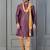 purple silk blend kurta payjama dupatta set for men with printed work
