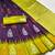Yellow wine art silk blend banarasi jacuard work saree with unstitched blouse piece