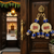 shubh labh decorative woolen ball door hanging handmade hanging home decor (pack of 2)