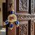 shubh labh decorative woolen ball door hanging handmade hanging home decor (pack of 2)