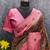 Green pink art silk blend banarasi jacuard work saree with unstitched blouse piece