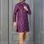 purple silk blend kurta payjama set for men with printed work