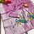 Light pink art silk blend banarasi jacuard work pethani saree with unstitched blouse piece