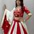 White Gota patti lace & flavour hand work CottonNavratri Lahenga Choli Sert