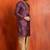 purple silk blend kurta for men with printed work