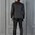 Black premium indowestern set  waist coat and pant set for men with embroidered work