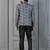 Green premium indowestern set , waist coat and pant set for men with printed