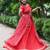 Red Color Printed mirror-work Cotton  Navratri Lehenga Choli